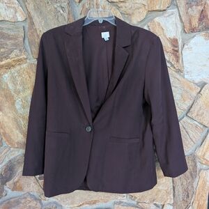 A New Day Maroon Business Blazer | Medium | Fall Academia Jacket